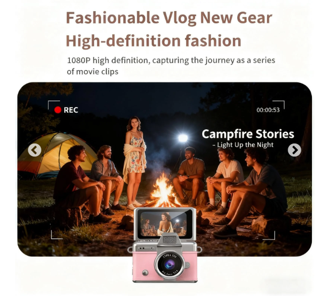 🔥Last Day 50% OFF - Mini Flip Screen Retro Camera