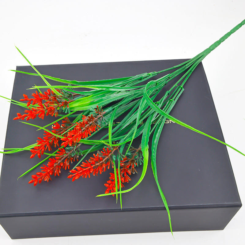 🏡 Artificial Lavender Monkey Grass Set – Realistic Outdoor Greenery
