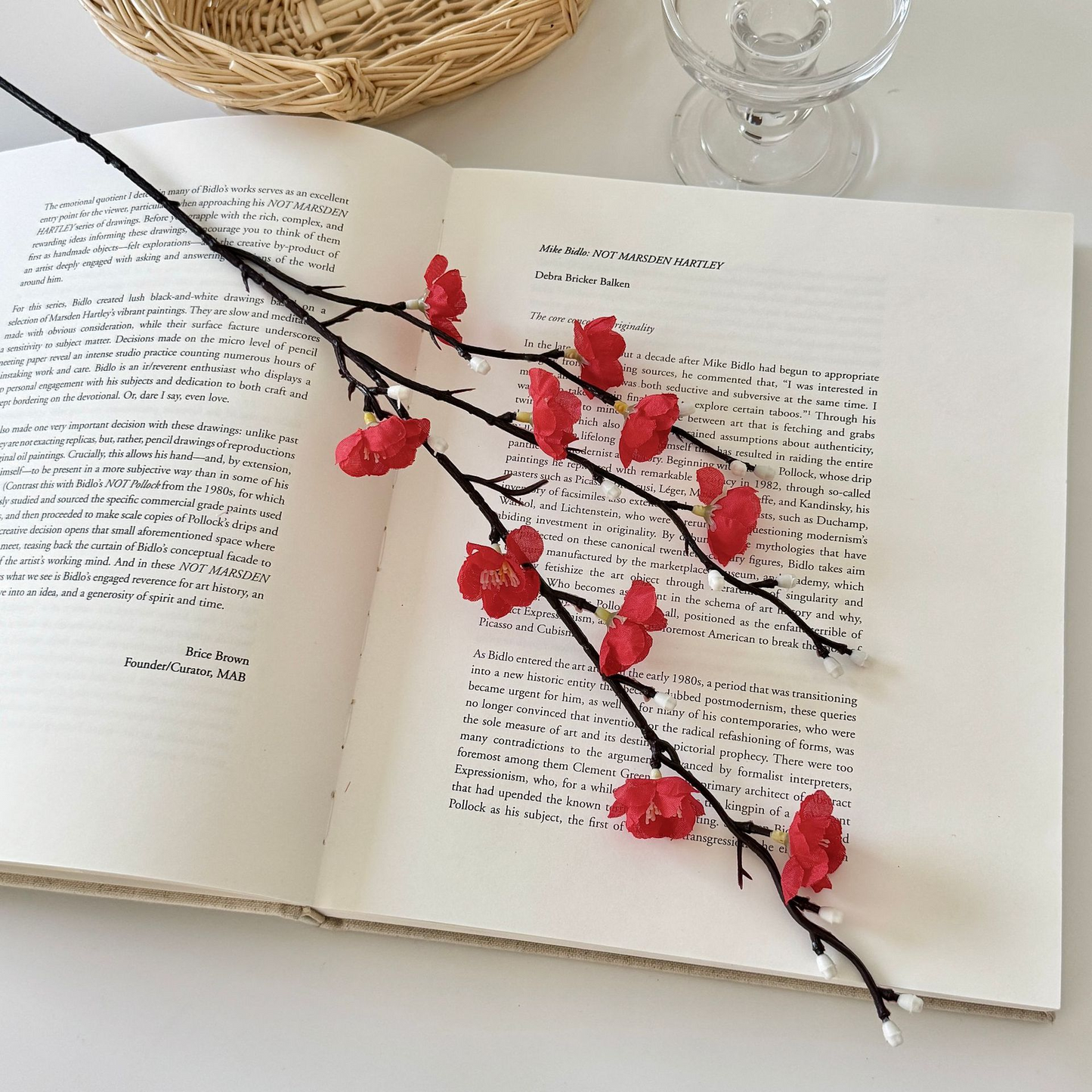 🌸 Artificial Plum Blossom Branches – Realistic Silk Flower Decor