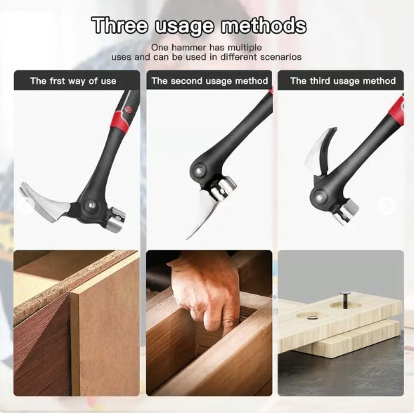 🛠️Multifunctional Magnetic Claw Hammer Tool 🔥Hot Selling Multifunctional Hammer