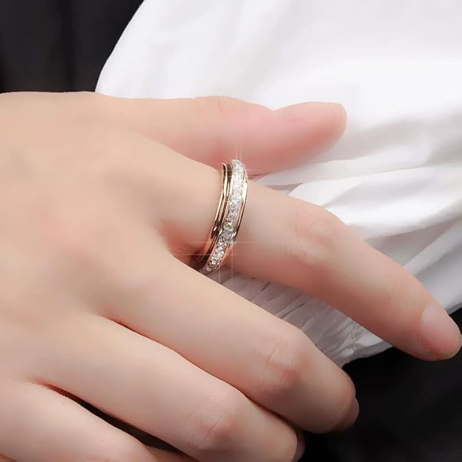 ✨Buy One Get One Free🎁 Spinning Anxiety Relief Ring, Lucky Vow Waterproof Jewelry
