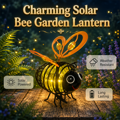 🌙🍃🪴 LIMITED-TIME 50% OFF! Hanging Solar Bee Light – Warm Amber Glow, Flicker-Free, Perfect for Garden Parties, Camping, or Kids’ Rooms – Spread Joy Day and Night 🌞🌜