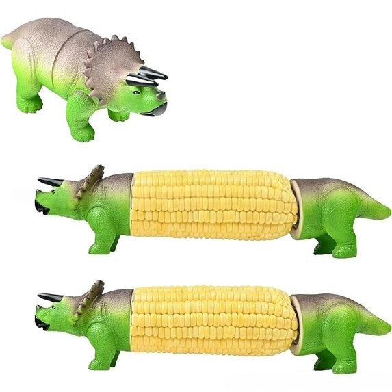 🦖 Dinosaur Corn Holders – Fun, Reusable & Stainless Steel Corn Cob Picks