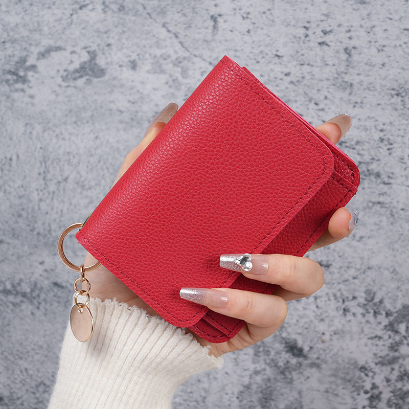 💖Hot 49% OFF🌹RFID Short Wallets for Women – Fashionable Card Holder with Key Ring & Coin Purse