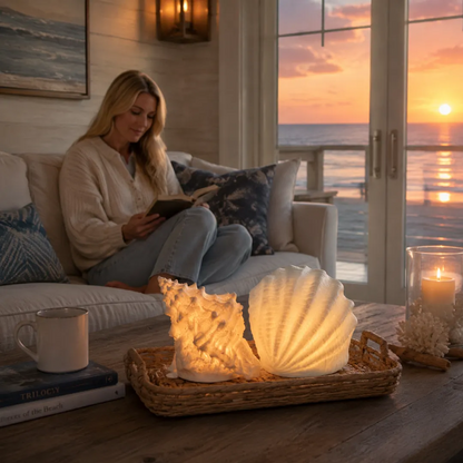 🔥Last Day 50% OFF🔥Coastal Afterglow Shell & Conch Light Set🐚