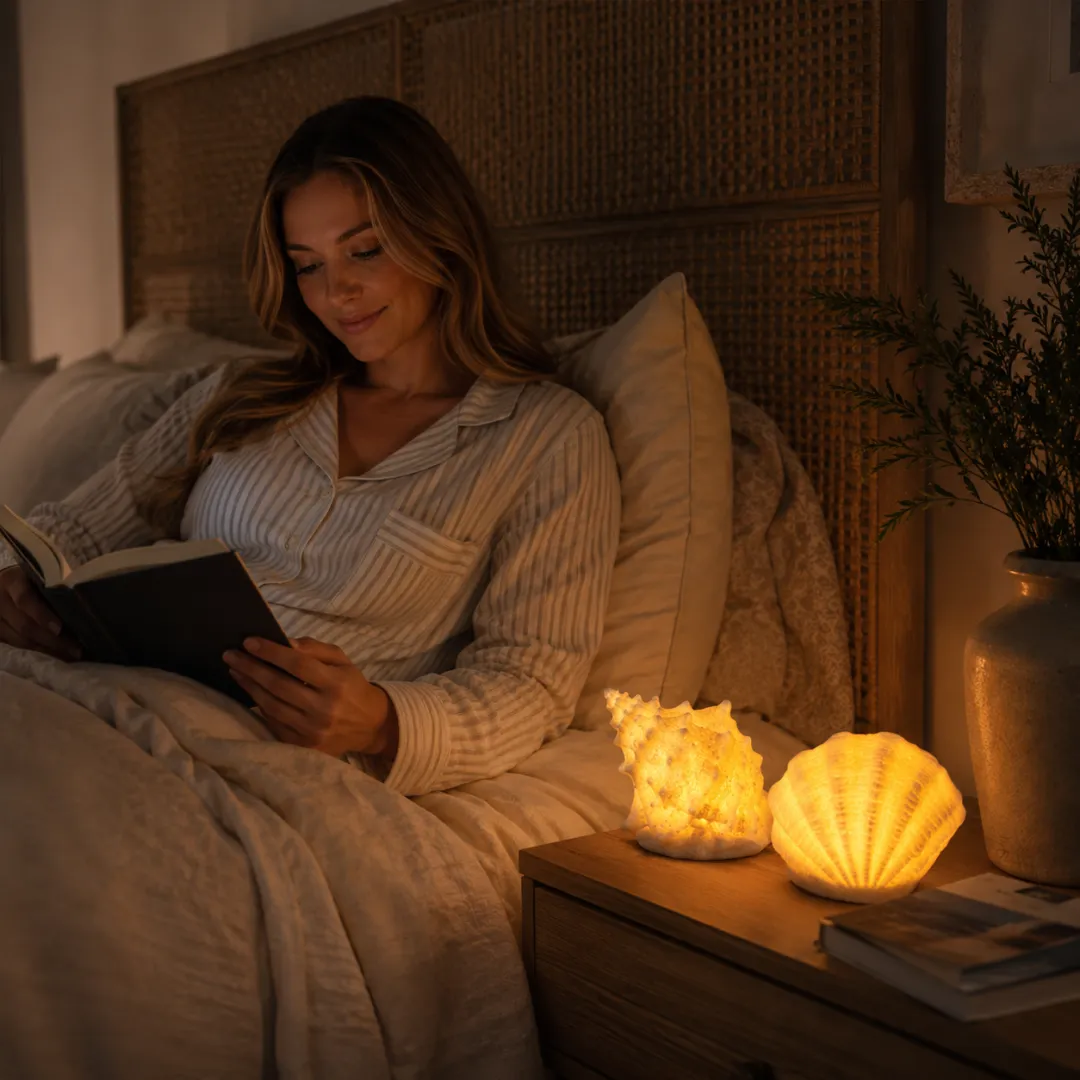🔥Last Day 50% OFF🔥Coastal Afterglow Shell & Conch Light Set🐚