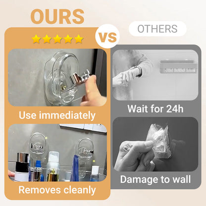🔥Hot Sale 50% Off🔥Suction Cup Storage Rack with Drain Hole