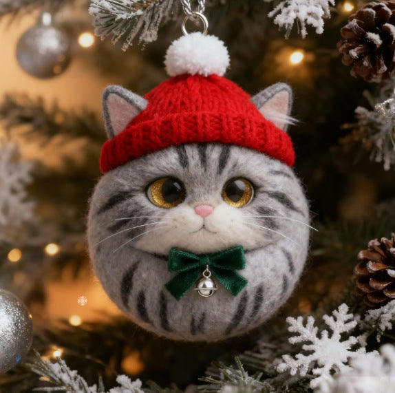 🐱❄️ Furry Friends: Winter Cat Ornament Collection