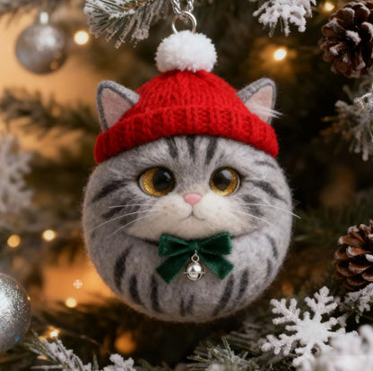 🐱❄️ Furry Friends: Winter Cat Ornament Collection