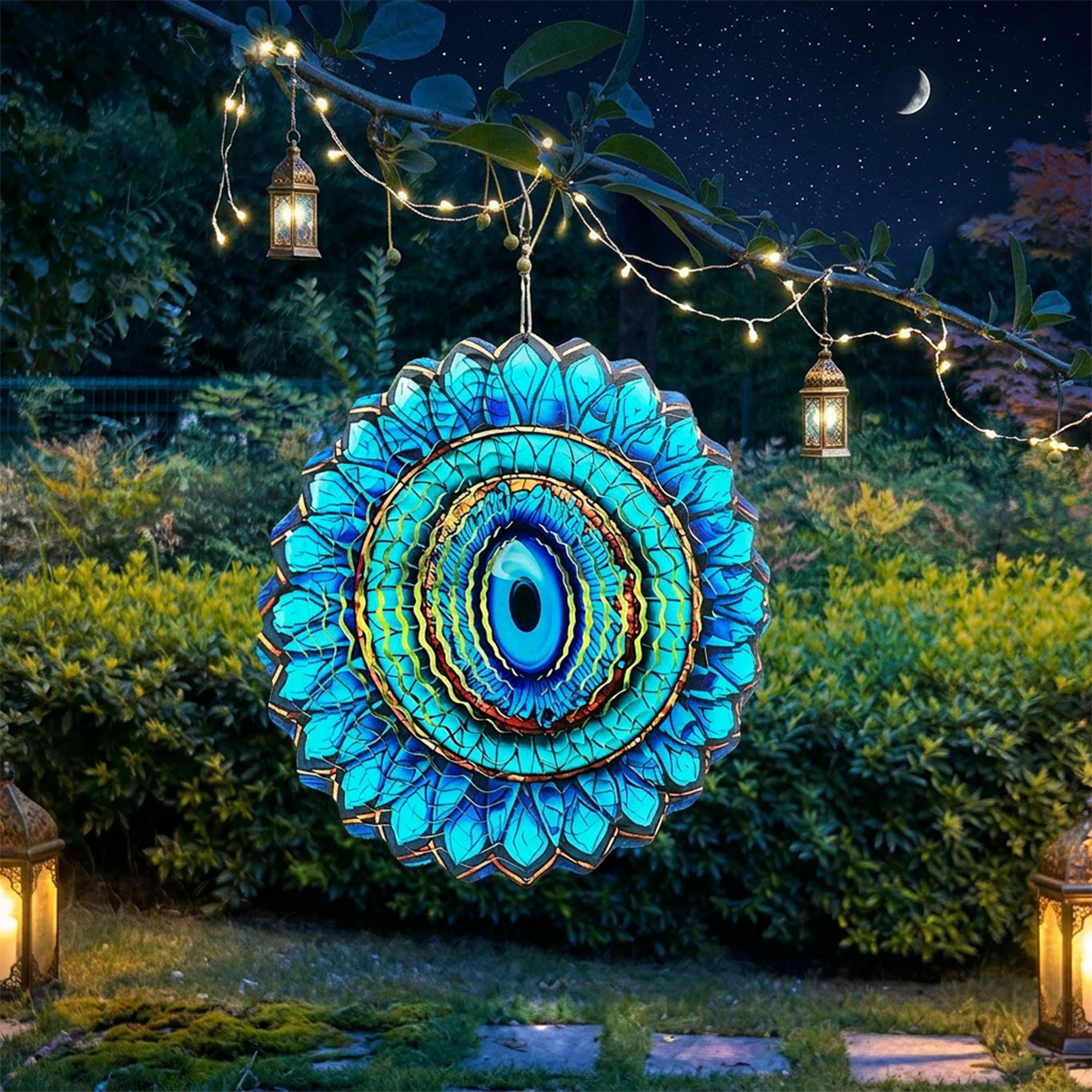 ✨3D Rotating Wind Spinner🏡Metal Garden Hanging Decor for Patio & Yard