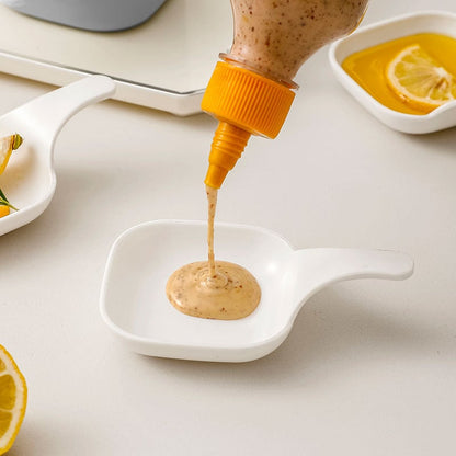 🏆Flash Sale⚡ 50K+ SOLD! Almost Gone-💥Dipping Sauce Plate & Holder Set,Best Gifts 🔥Buy 2 Get 1 Free