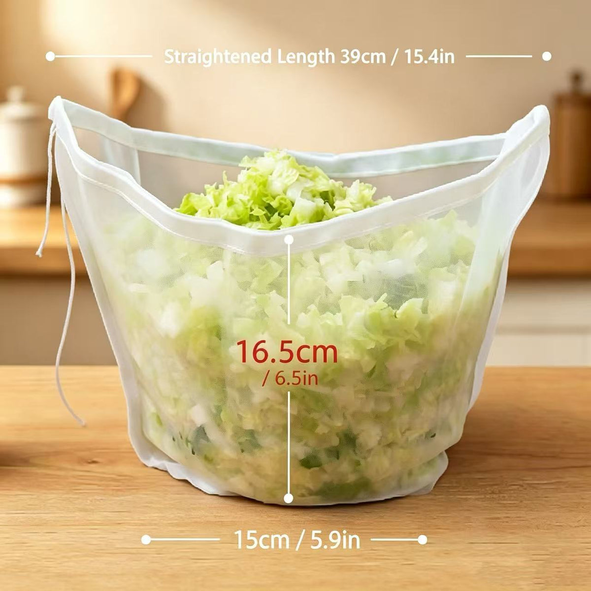 Bowl-Shaped Nylon Nut Milk Bag, Reusable Strainer Bags（3Pcs）