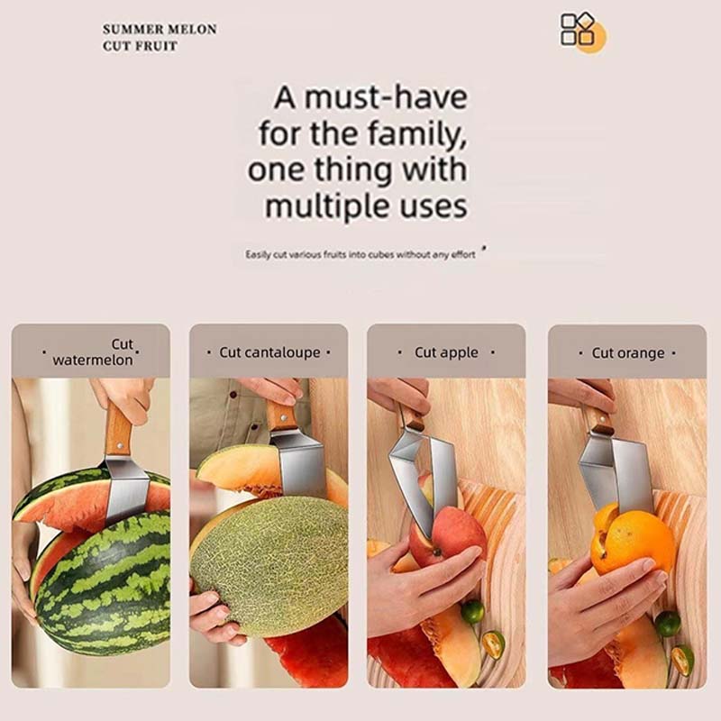 🍉✨Stainless Steel Watermelon Slicer | Fast, Clean & Effortless Cutting