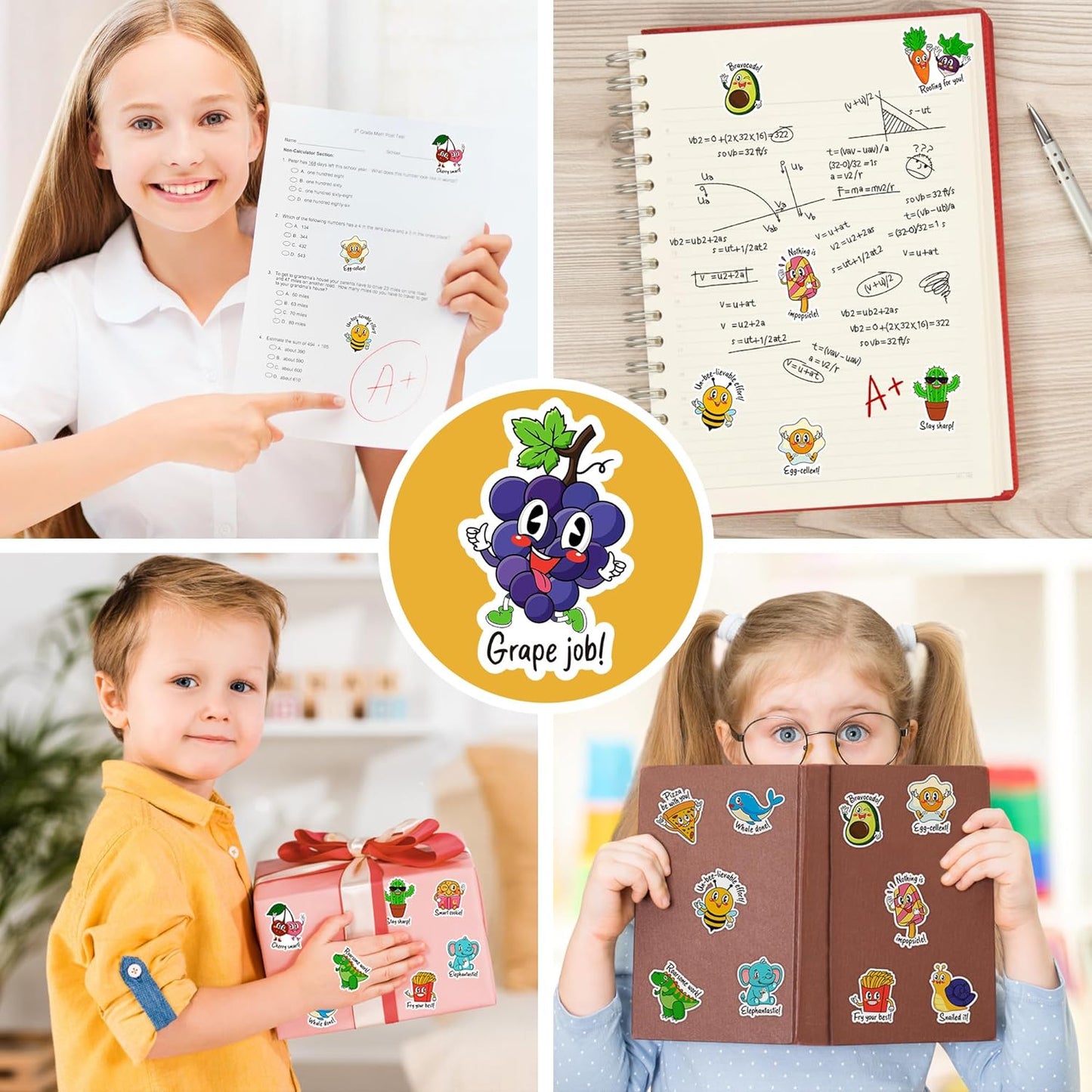 🏆Flash Sale⚡ Teacher Stickers for Kids – Motivational Reward Stickers, Classroom & Homeschool Supplies