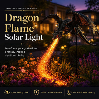 ⏳ Last Day 49% OFF – 👼🐉Solar Dragon Fire Garden Light🔥