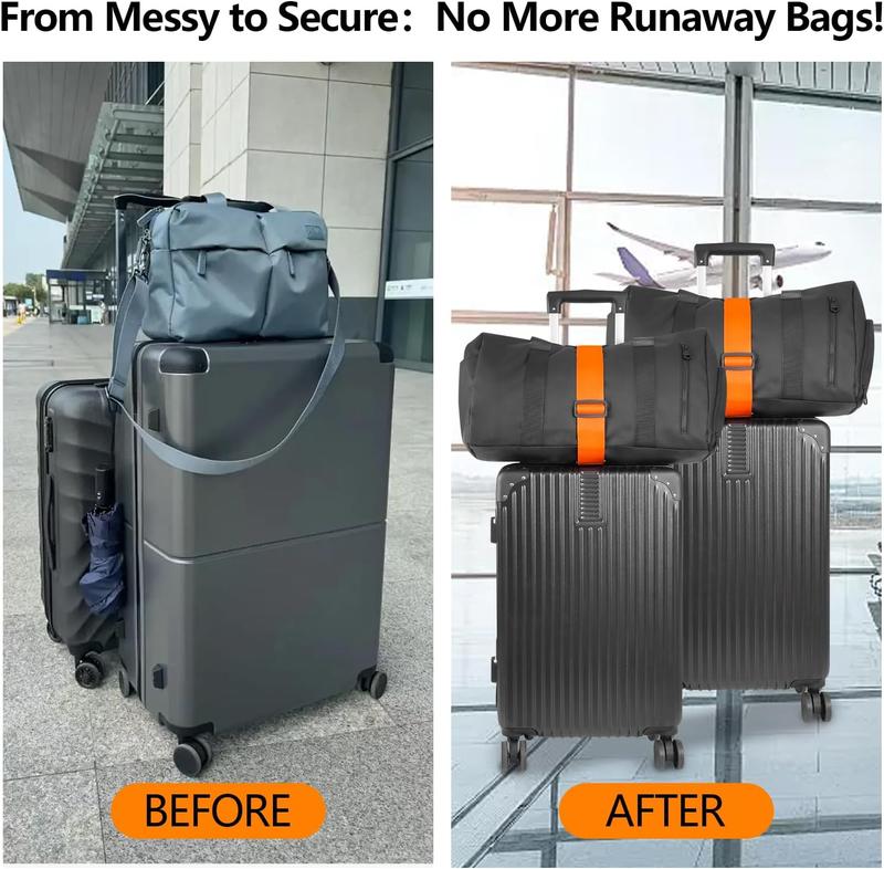 💥 2pack Multi Use Strong Adjustable Luggage Connector Straps