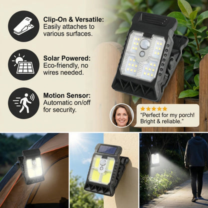 🔥Limited sale 60% off🔥Practical Clip-On Solar Lamp with Motion Sensor