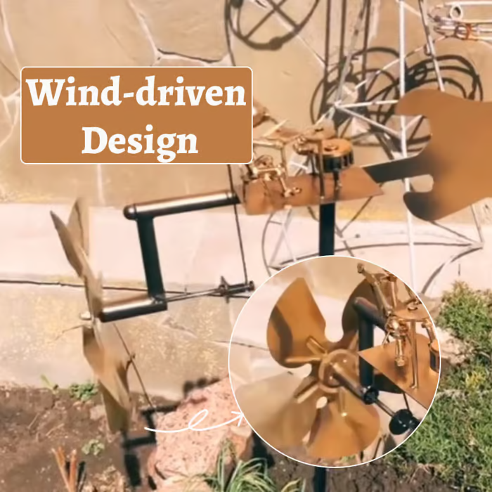 🎁Last Day: 50% OFF🔥🥁Handmade Metal Drummer Windmill