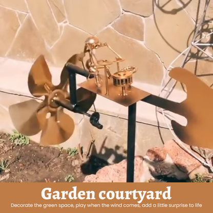 🎁Last Day: 50% OFF🔥🥁Handmade Metal Drummer Windmill
