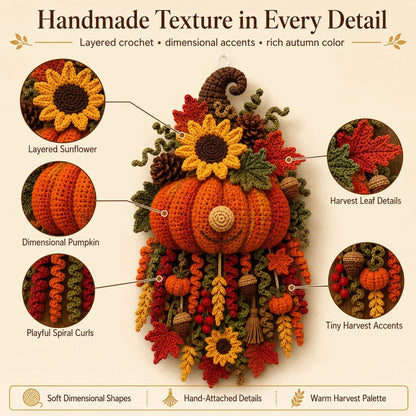 🔥 HOT SALE 🔥⏳ New Arrival 49% OFF – 🧶 DIY Seasonal 3D Crochet Door Hanger Kit Collection | Coordinated Yarn, Filling, Accessories & Step-by-Step Instructions Included 💕