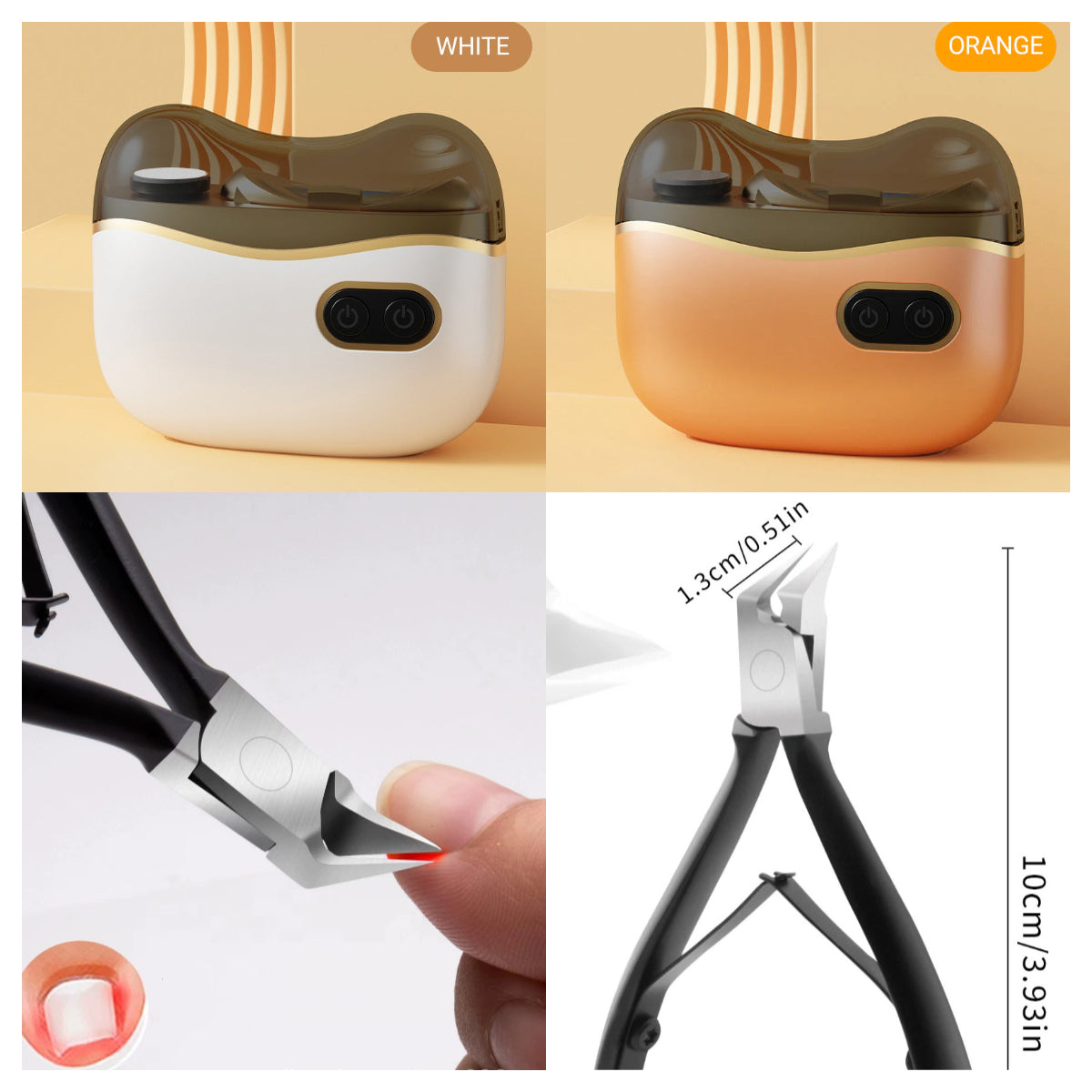 👍2-in-1 Electric Nail Clippers and Polisher🎁 Perfect for All Ages 👵👶
