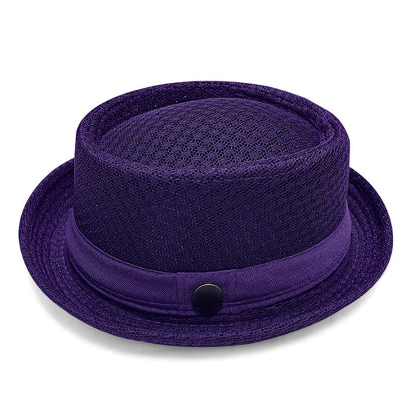 Unisex Breathable Mesh Pork Pie Hat