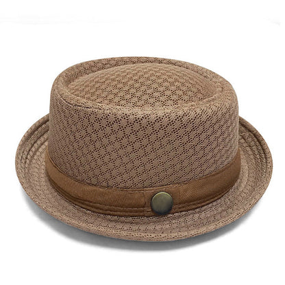 Unisex Breathable Mesh Pork Pie Hat