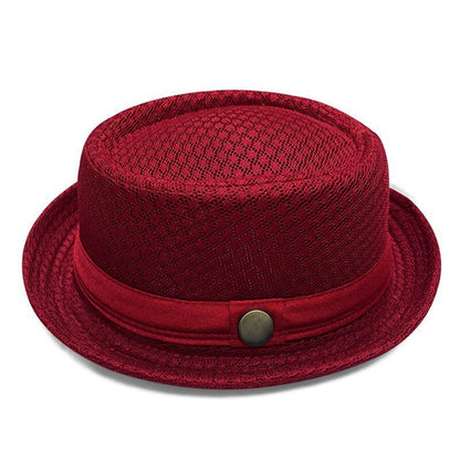 Unisex Breathable Mesh Pork Pie Hat