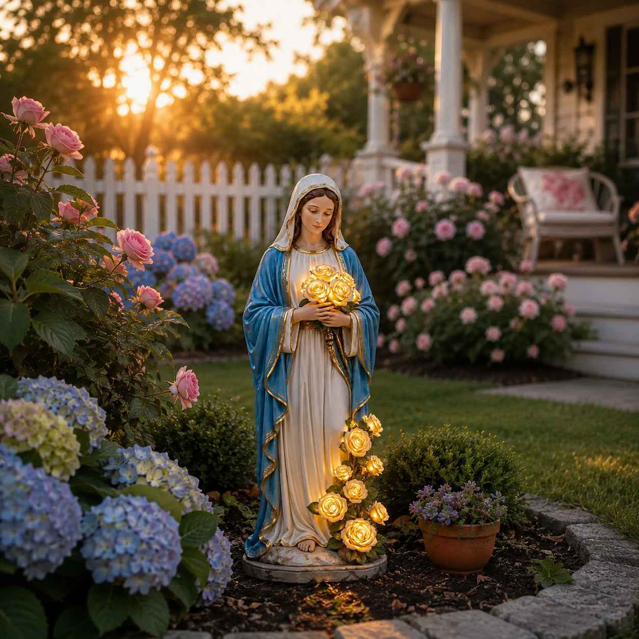 💗 Virgin Mary Garden Light – A Meaningful Gift for Faith, Comfort & Blessings