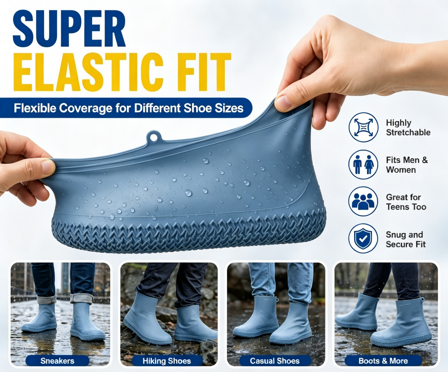 🥳Thick Wear-Resistant Waterproof Shoe Cover