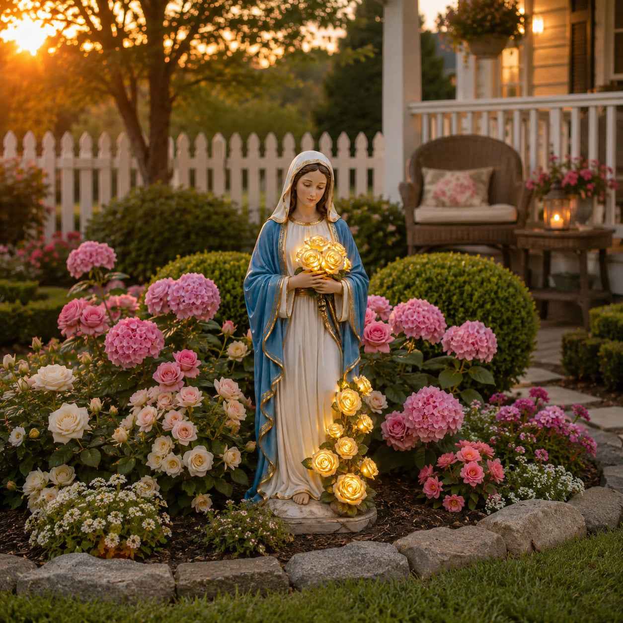 💗 Virgin Mary Garden Light – A Meaningful Gift for Faith, Comfort & Blessings