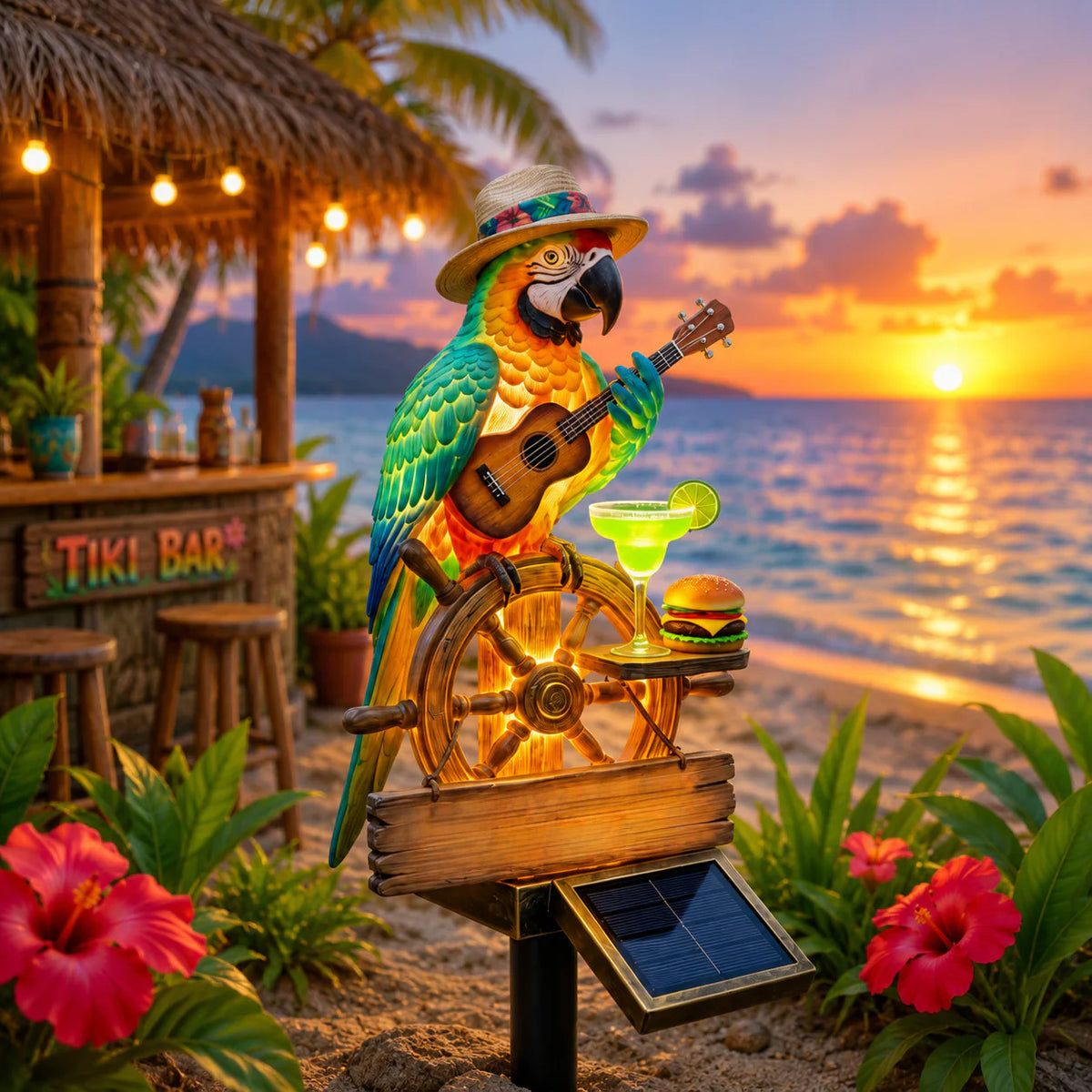 🔥Last Day 49% OFF🔥 - 🌴 Solar-Powered Parrot Garden Light