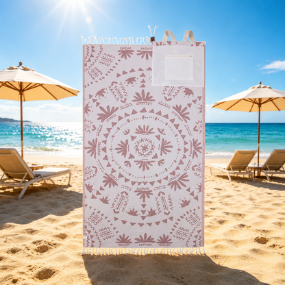 🌊🏖️Beach Towel & Bag in One ✨ 2-in-1 Convertible Design