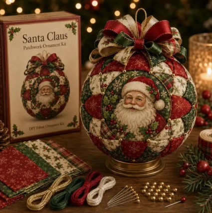 🇺🇸❤️Beginner-Friendly🎄 USA Christmas Patchwork Ornament DIY Kit