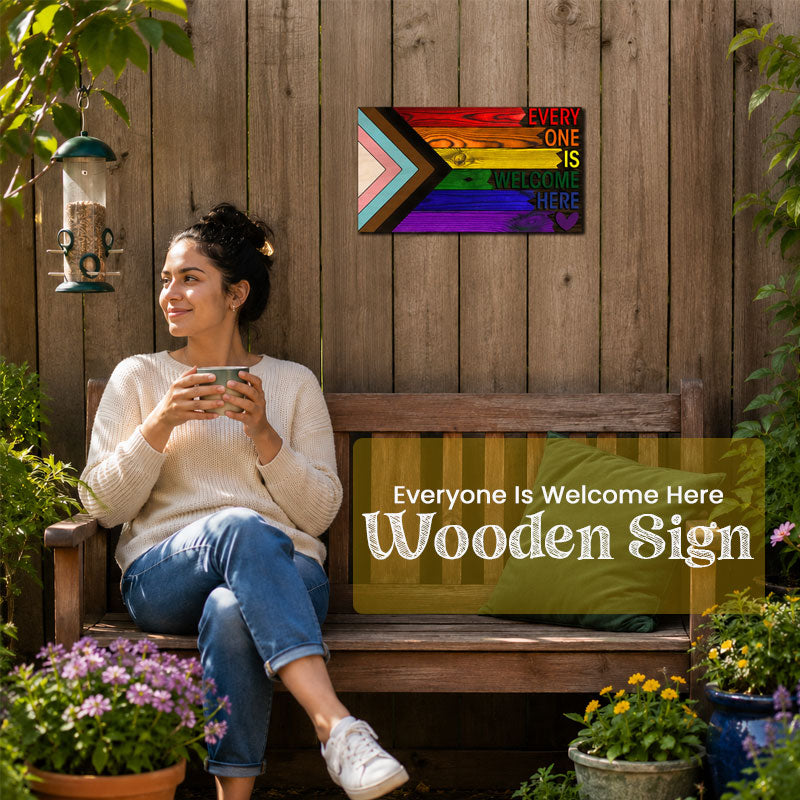 🌈❤️ Welcome everyone here, metal plaque
