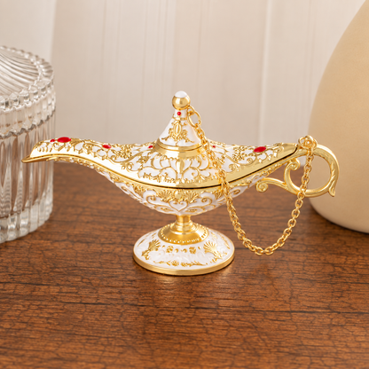🪔 Vintage Genie Lamp – Magical Decor & Incense Burner