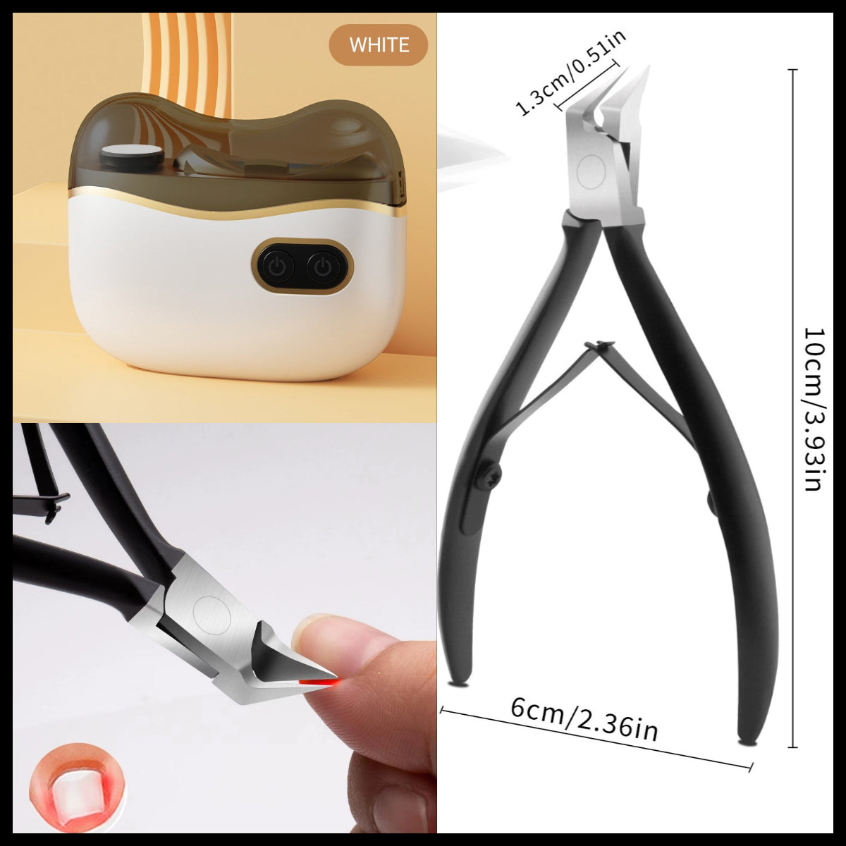👍2-in-1 Electric Nail Clippers and Polisher🎁 Perfect for All Ages 👵👶