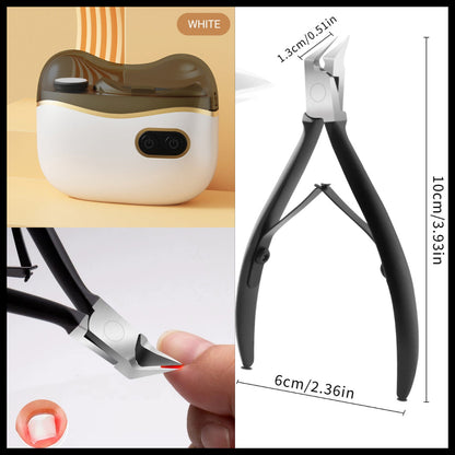👍2-in-1 Electric Nail Clippers and Polisher🎁 Perfect for All Ages 👵👶