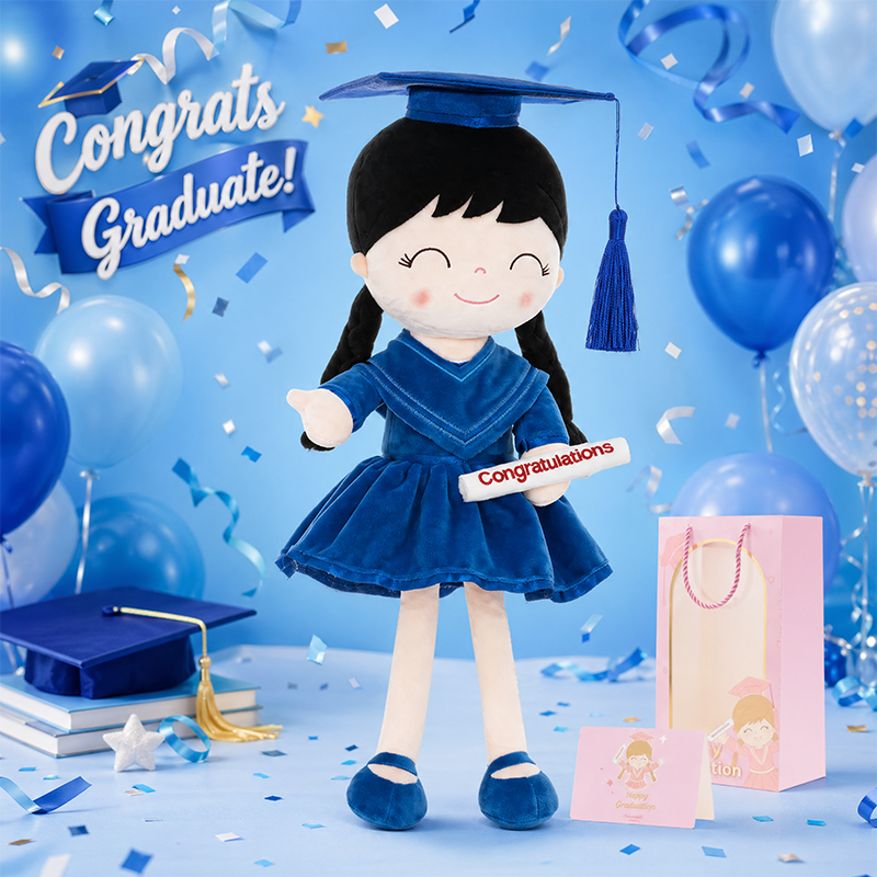 🎓💖 Graduation Girl Plush Doll –  Keepsake Gift for Class of 2026