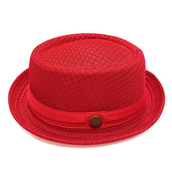 Unisex Breathable Mesh Pork Pie Hat