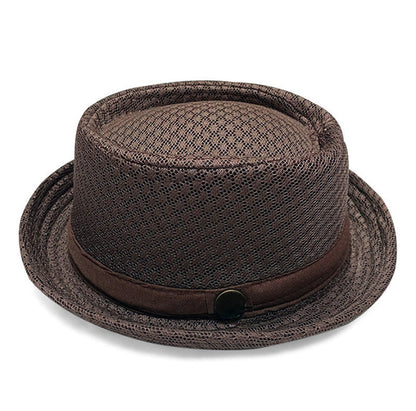 Unisex Breathable Mesh Pork Pie Hat