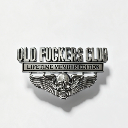 💀OLD F*CKERS CLUB Metal Car Emblem