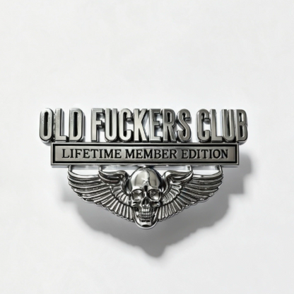 💀OLD F*CKERS CLUB Metal Car Emblem
