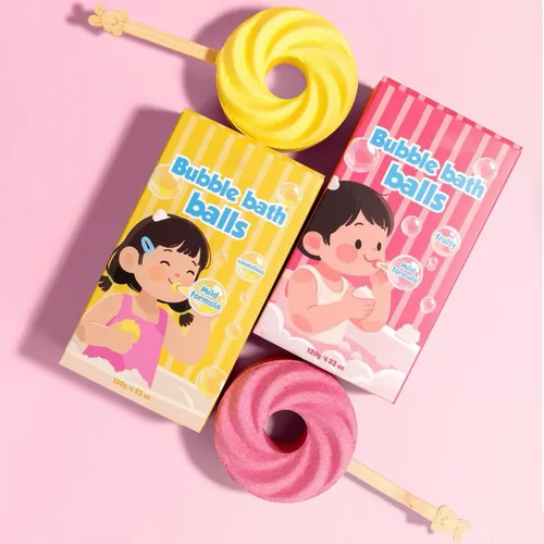 (🎁Last Day 49% OFF)🍭Cute Lollipop Bath Bomb,Colorful Bubble Bath Ball for Fun Bath Time