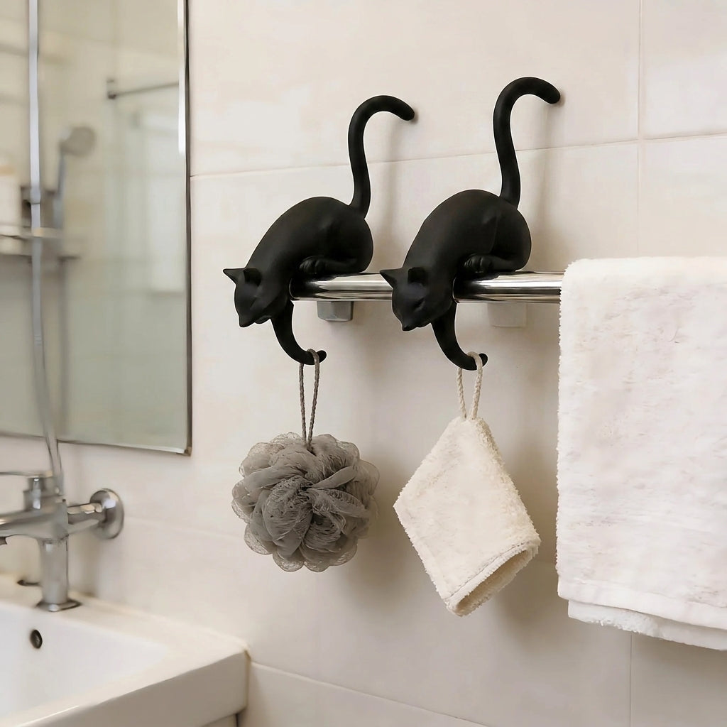 🐈‍⬛ Cute Cat Hook Shelf Decor