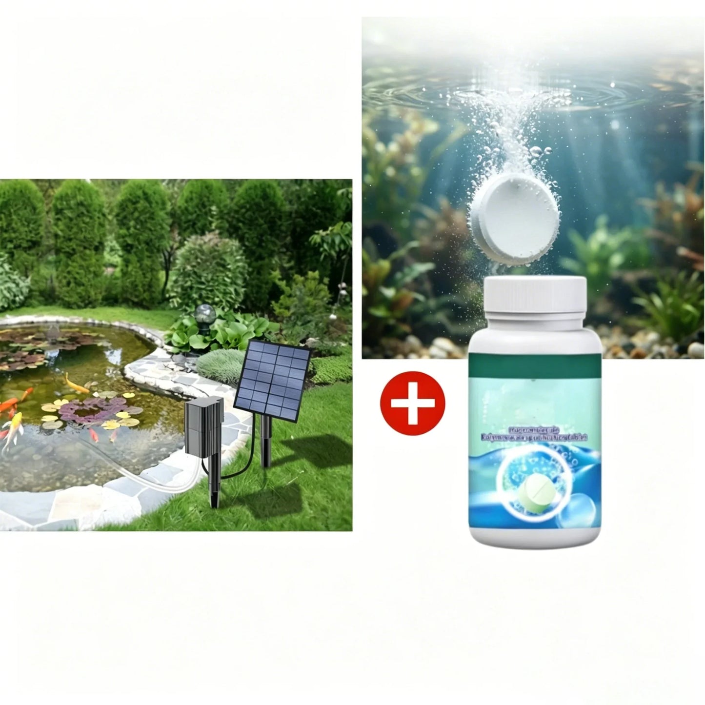 Over 50,000 units sold! 💧🐟 50% off!🔥Solar Pond Aerator with Air Pump