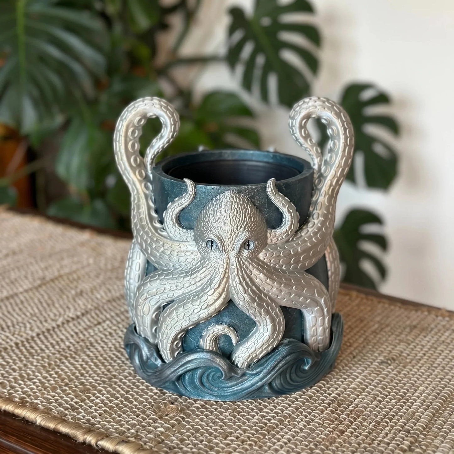 🥳3D Printed Kraken Planter – Octopus Planter with Tray🔥BUY 2 GET 10% OFF