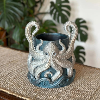 🥳3D Printed Kraken Planter – Octopus Planter with Tray🔥BUY 2 GET 10% OFF