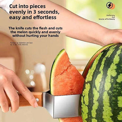 🍉✨Stainless Steel Watermelon Slicer | Fast, Clean & Effortless Cutting