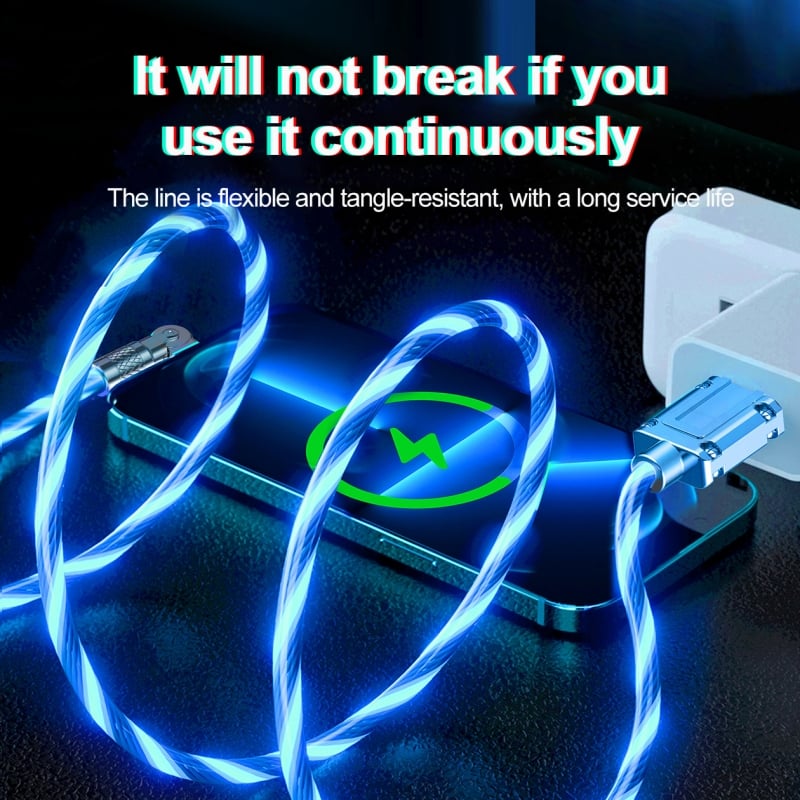 ⚡180° Rotating Streamer Data Cable